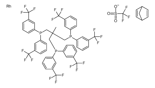 bicyclo[2.2.1]hepta-2,5-diene,[3-bis[3-(trifluoromethyl)phenyl]phosphanyl-2-[bis[3-(trifluoromethyl)phenyl]phosphanylmethyl]-2-methylpropyl]-bis[3-(trifluoromethyl)phenyl]phosphane,rhodium,trifluoromethanesulfonate