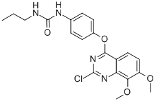 N-[2-氯-4-[(6,7-二甲氧基-4-喹唑啉基)氧基]苯基]-N'-丙基脲