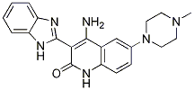 4-氨基-3-(1H-苯并咪唑-2-基)-6-(4-甲基-1-哌嗪基)-2(1H)-喹啉酮