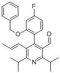 3-Pyridinecarboxaldehyde, 4-[4-fluoro-2-(phenylmethoxy)phenyl]-2,6-bis(1-methylethyl)-5-(1-propen-1-yl)-