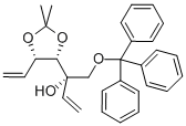 L-arabino-Hex-5-enitol, 5,6-dideoxy-2-C-ethenyl-3,4-O-(1-Methylethylidene)-1-O-(triphenylMethyl)-