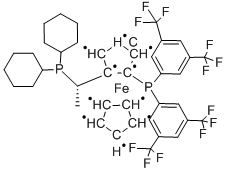 (S)-1-{(RP)-2-[双[3,5-双(三氟甲基)苯基]膦基]-二茂铁基}乙基二环己基膦
