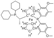 (S)-1-{(S)-2-[双(4-甲氧基-3,5-二甲基苯基)膦]二茂铁基}乙基二环己基膦