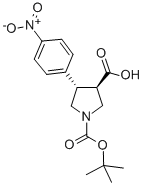 N-BOC-(3S,4R)-4-(4-硝基苯基)吡咯烷-3-羧酸