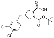 (2S,4R)-1-(tert-butoxycarbonyl)-4-(3,4-dichlorobenzyl)pyrrolidine-2-carboxylic acid