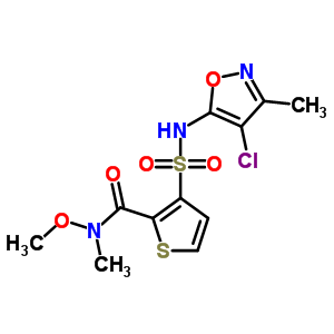 3-(N-(4-Chloro-3-methylisoxazol-5-yl)sulfamoyl)-N-methoxy-N-methylthiophene-2-carboxamide