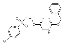 2-(4-methylphenyl)sulfonylethyl 2-(phenylmethoxycarbonylamino)acetate