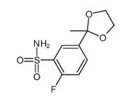 2-fluoro-5-(2-methyl-1,3-dioxolan-2-yl)benzenesulfonamide