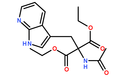乙基alpha-乙酰氨基-alpha-乙氧羰基-beta-(7-氮杂-3-吲哚基)丙酸酯