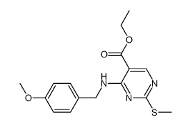 4-[[(4-甲氧基苯基)甲基]氨基]-2-甲硫基-5-嘧啶羧酸乙酯