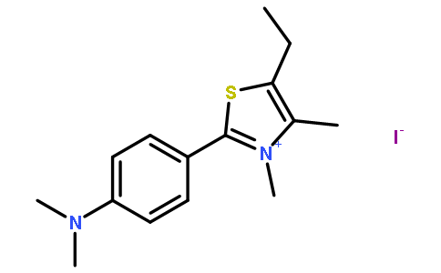 4-(5-ethyl-3,4-dimethyl-1,3-thiazol-3-ium-2-yl)-N,N-dimethylaniline,iodide