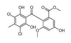 methyl 2-(3,5-dichloro-2,6-dihydroxy-4-methylbenzoyl)-5-hydroxy-3-methoxybenzoate