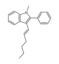 1-(N-Methyl-2'-phenylindol-3-yl)hex-1-ene