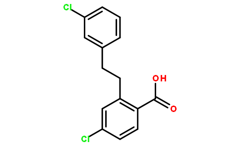 4-氯-2-[2-[3-氯苯基]乙基]苯甲酸