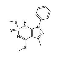 2,4-Dimethylthio-5-methyl-7phenylpyrazolo[3,4-d]-1,3,2-diazaphosphorin-2(1H)-thione
