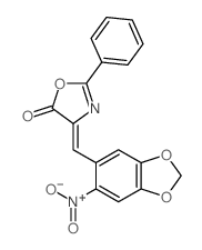 4-[(6-nitro-1,3-benzodioxol-5-yl)methylidene]-2-phenyl-1,3-oxazol-5-one