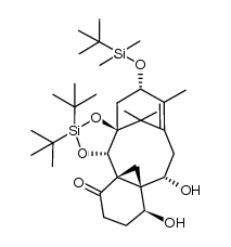 (3aS,5S,9S,9aS,10S,13aS,13bS)-2,2-di-tert-butyl-5-((tert-butyldimethylsilyl)oxy)-9,10-dihydroxy-6,15,15-trimethyl-4,5,8,9,11,12-hexahydro-13bH-3a,7:9a,13a-dimethanobenzo[3,4]cyclodeca[1,2-d][1,3,2]dioxasilol-13(10H)-one