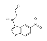3-chloro-1-(5-nitro-1-benzothiophen-3-yl)propan-1-one