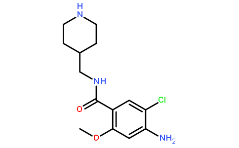 4-氨基-5-氯-2-甲氧基-N-(哌啶-4-基甲基)苯甲酰胺