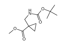 1-((叔丁氧基羰基氨基)甲基)环丙烷羧酸甲酯