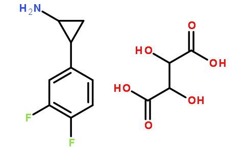 (1R,2S)-2-(3,4-二氟苯基)环丙胺 (2R,3R)-2,3-丁二酸酯