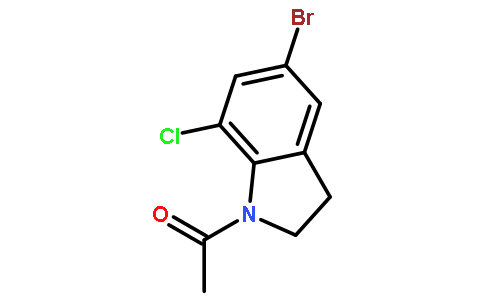 1-(5-溴-7-氯吲哚啉-1-基)乙酮