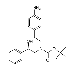 N-[2-(4-氨基苯基)乙基]-N-[(2R)-2-羟基-2-苯基乙基]氨基甲酸叔丁酯