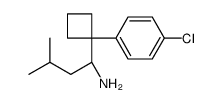 (1R)-1-[1-(4-chlorophenyl)cyclobutyl]-3-methylbutan-1-amine