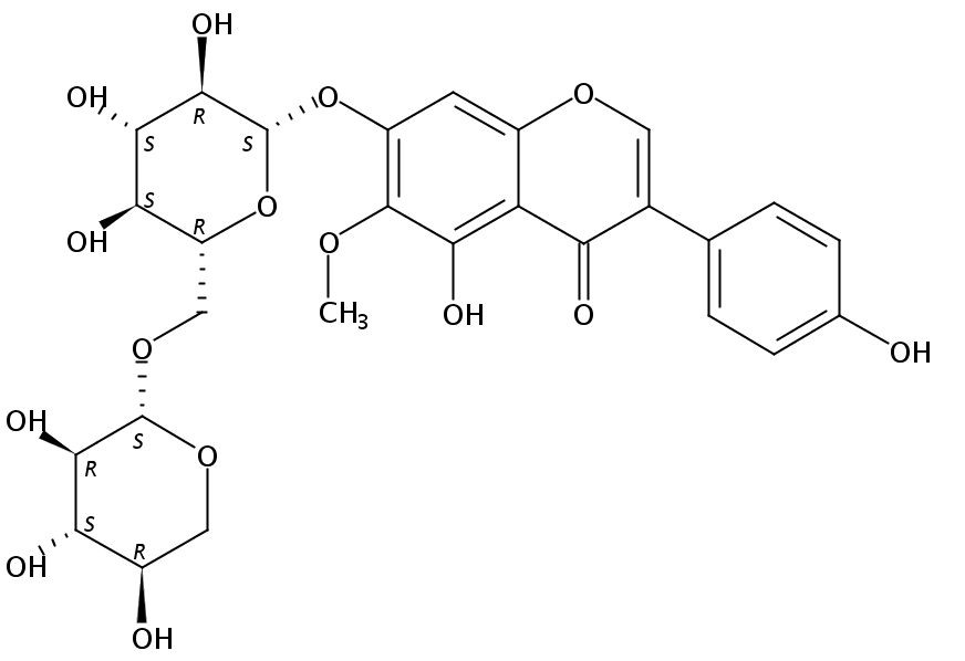 鸢尾黄素-7-O-木糖基葡萄糖苷对照品(标准品) | 231288-19-0