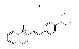 4-(N,N-diethylamino)-N-(1-methylquinolinio-2-methylidene) aniline iodide