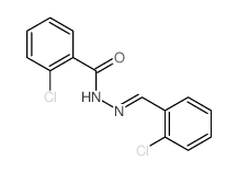 2-chloro-N-[(E)-(2-chlorophenyl)methylideneamino]benzamide