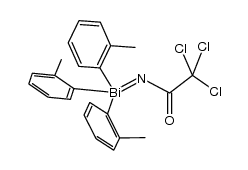 [(trichloroacetyl)imino]tris(2-methylphenyl)-λ5-bismuthane