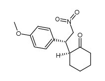 (S)-2-((R)-1-(4-methoxyphenyl-phenyl)-2-nitroethyl)-cyclohexanone