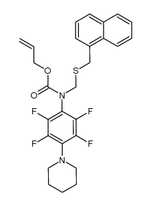 N-[2,3,5,6-tetrafluoro-4-(N'-piperidino)phenyl]-N-(1-naphthylmethylthio)methyl-carbamic acid allyl ester