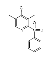 2-benzenesulfonyl-4-chlori-3,5-dimethylpyridine