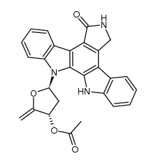 (3S,5R)-2-methylene-5-(7-oxo-6,7-dihydro-5H-indolo[2,3-a]pyrrolo[3,4-c]carbazol-12(13H)-yl)tetrahydrofuran-3-yl acetate