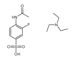N-acetyl-2-fluoro-4-sulphoaniline triethylamine salt (1:1)