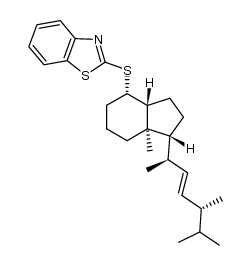 [1R-[1α,(1R*,2E,4R*),3aβ,4α,7aα]]-4-[(Benzothiazol-2-yl)sulfanyl]octahydro-7a-methyl-1-(1,4,5-trimethylhex-2-enyl)-1H-indene
