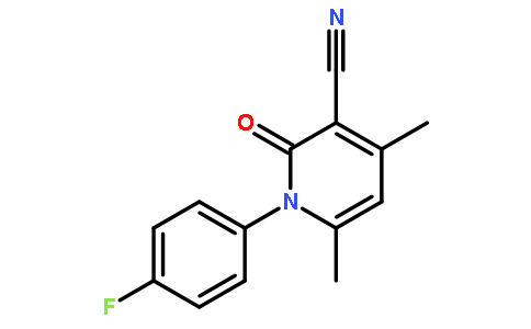 1-(4-氟苯基)-1,2-二氢-4,6-二甲基-2-氧代-3-吡啶甲腈