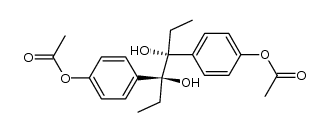 meso-3,4-bis-(4-acetoxy-phenyl)-hexane-3,4-diol