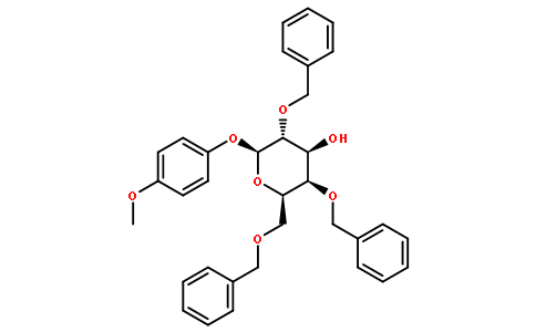 4-甲氧苯基-2,4,6-三-<i>O</i>-苄基-β-<small>D</small>-吡喃半乳糖苷