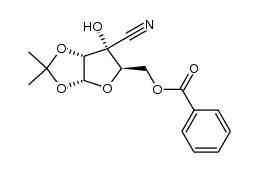 ((3aR,5R,6R,6aR)-6-cyano-6-hydroxy-2,2-dimethyltetrahydrofuro[2,3-d][1,3]dioxol-5-yl)methyl benzoate