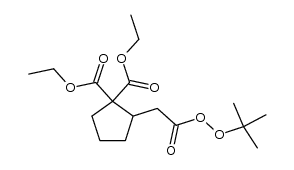 2.2-Bis-ethoxycarbonylcyclopentyl-(1)-peressigaeure-tert.-butylester