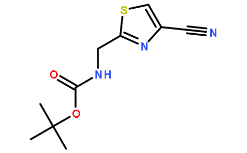 tert-butyl N-[(4-cyano-1,3-thiazol-2-yl)methyl]carbamate