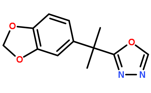 2-(2-(苯并〔d][1,3]间二氧杂环戊烯-5-基)丙-2-基)-1,3,4-恶二唑