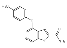 4-[(4-甲基苯基)硫基]噻吩并[2,3-C]吡啶-2-甲酰胺