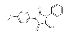 4-imino-1-(4-methoxyphenyl)-3-phenyl-5-sulfanylideneimidazolidin-2-one