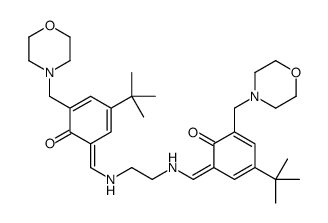 (6E)-4-tert-butyl-6-[[2-[[(Z)-[3-tert-butyl-5-(morpholin-4-ylmethyl)-6-oxocyclohexa-2,4-dien-1-ylidene]methyl]amino]ethylamino]methylidene]-2-(morpholin-4-ylmethyl)cyclohexa-2,4-dien-1-one
