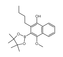 2-butyl-4-methoxy-3-(4,4,5,5-tetramethyl[1,3,2]dioxaborolan-2-yl)naphthalen-1-ol