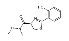 (4R)-2-(2-hydroxyphenyl)-4,5-dihydrothiazole-4-carboxylic acid N-methoxy-N-methylamide